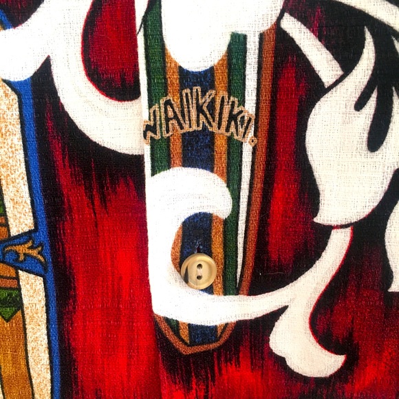 Vintage Barkcloth RJC Ltd Hawaiian Shirt in Large Made in Hawaii USA Aloha Shirt - Picture 5 of 5